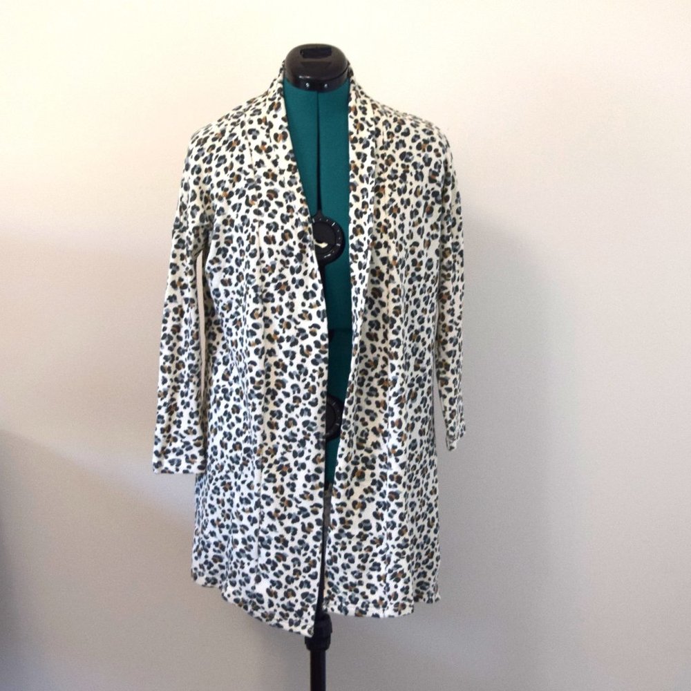MOVING SALE- Animal Leopard Print 3/4 Sleeve Cardigan